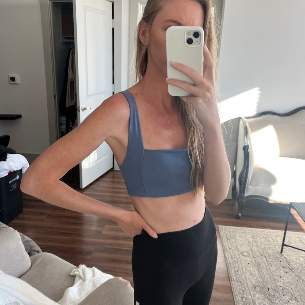 Soft Blue Sports Bra
